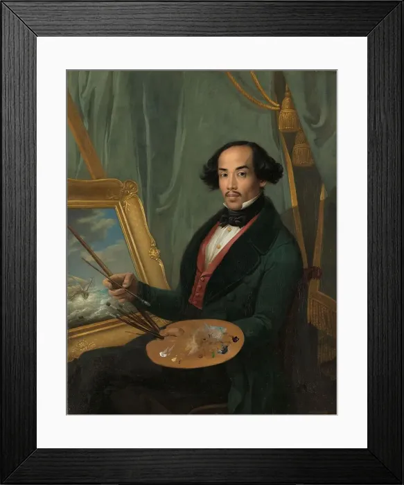 Framed Print : Portrait of Raden Syarif Bustaman Saleh, c.1840. Creator: Friedrich Carl Albert Schreuel Framed Print : Portrait of Raden Syarif Bustaman Saleh, c.1840. Creator: Friedrich Carl Albert Schreuel