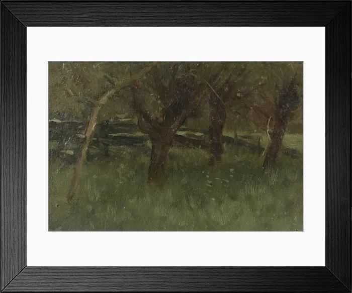 Framed Print : Orchard, 1873-1903. Creator: George Poggenbeek Framed Print : Orchard, 1873-1903. Creator: George Poggenbeek