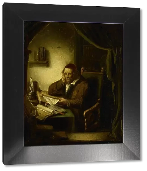 Old Man in his Study, 1833. Creator: George Gillis Haanen