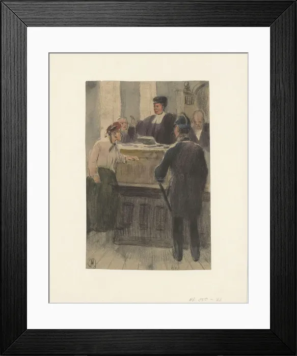 Framed Print : Jurisdiction, 1881-1900. Creator: Herman Heyenbrock Framed Print : Jurisdiction, 1881-1900. Creator: Herman Heyenbrock