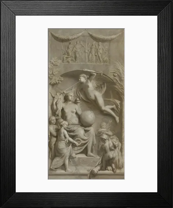 Framed Print : Allegory of Fame, 1675-1683. Creator: Gerard de Lairesse Framed Print : Allegory of Fame, 1675-1683. Creator: Gerard de Lairesse