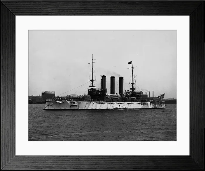 Framed Print : U.S.S. Maine, broadside, c1905. Creator: Unknown Framed Print : U.S.S. Maine, broadside, c1905. Creator: Unknown