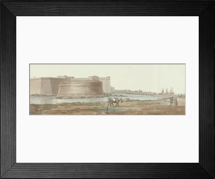 Framed Print : View of Gallipoli, 1778. Creator: Louis Ducros Framed Print : View of Gallipoli, 1778. Creator: Louis Ducros
