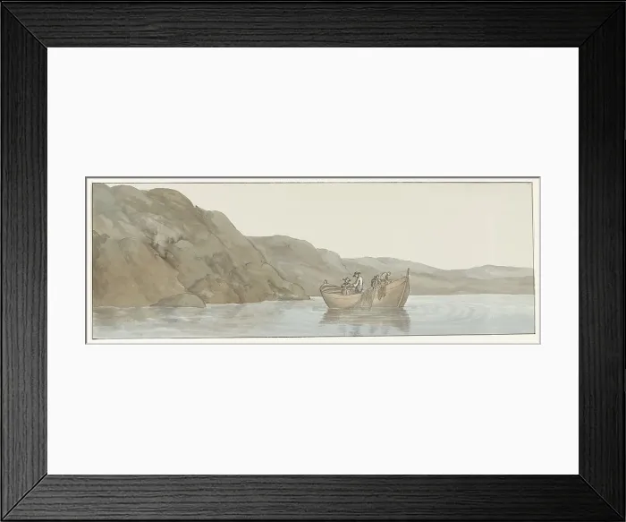 Framed Print : View of Cape Paceco in Calabria near the city of Scilla, 1778. Creator: Louis Ducros Framed Print : View of Cape Paceco in Calabria near the city of Scilla, 1778. Creator: Louis Ducros