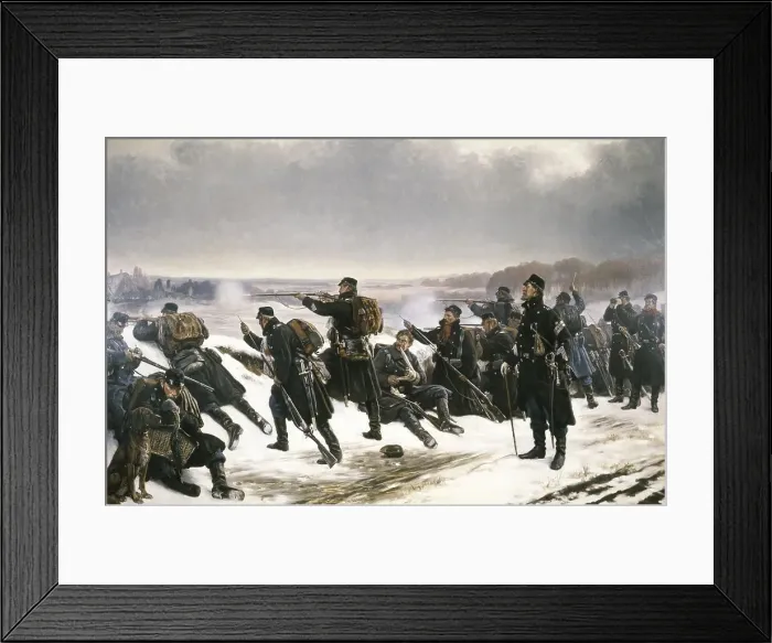 Framed Print : On Outpost Duty, 1896. Creator: Vilhelm Rosenstand Framed Print : On Outpost Duty, 1896. Creator: Vilhelm Rosenstand