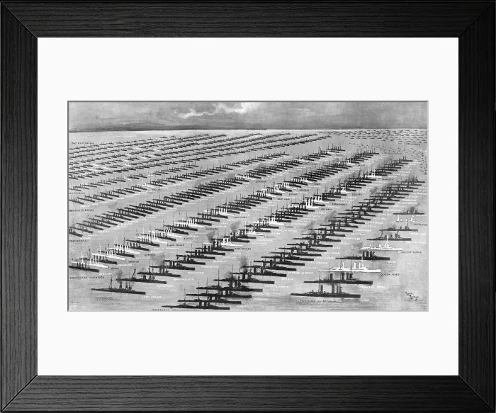 Framed Print : La puissance navale de l'empire Britannique; tableau de la Grand Fleet apres la bataille... 1914 Creator: Unknown. La puissance navale de l'empire Britannique; tableau de la Grand Fleet apres la bataille... 1914 Creator: Unknown Framed Print : La puissance navale de l'empire Britannique; tableau de la Grand Fleet apres la bataille... 1914 Creator: Unknown. La puissance navale de l'empire Britannique; tableau de la Grand Fleet apres la bataille... 1914 Creator: Unknown