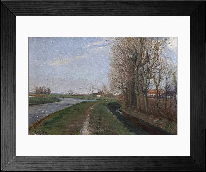 Framed Print : Afternoon in April, 1897. Creator: Albert Gottschalk Framed Print : Afternoon in April, 1897. Creator: Albert Gottschalk