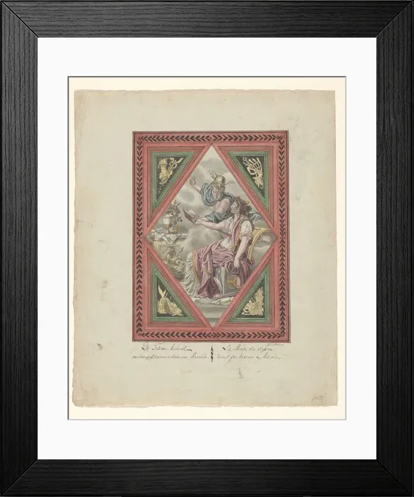 Framed Print : Drawing shows her work to Mercury, 1803-c.1899. Creator: J. Enklaar