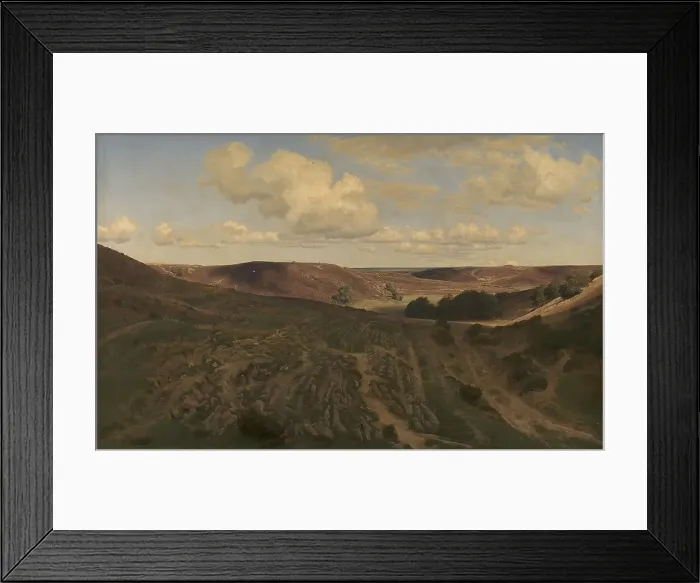 Framed Print : Landscape at Nejsum, Vendsyssel, 1899. Creator: Janus Andreas Bartholin la Cour Framed Print : Landscape at Nejsum, Vendsyssel, 1899. Creator: Janus Andreas Bartholin la Cour