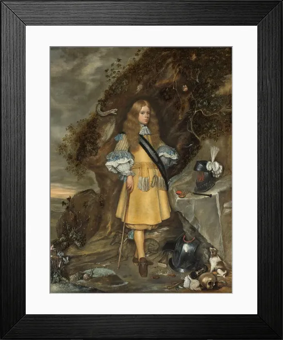 Framed Print : Memorial Portrait of Moses ter Borch, 1667-1669. Creator: Gerard Terborch II Framed Print : Memorial Portrait of Moses ter Borch, 1667-1669. Creator: Gerard Terborch II