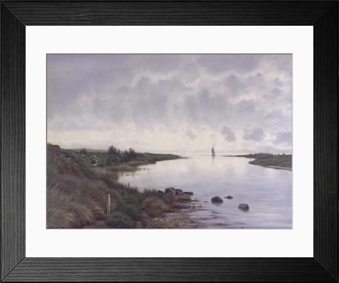 Framed Print : The outlet of the river, 1899. Creator: Georg Vilhelm Arnold Groth Framed Print : The outlet of the river, 1899. Creator: Georg Vilhelm Arnold Groth