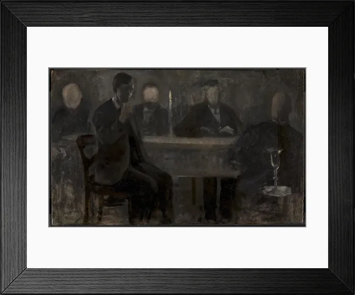 Framed Print : Five Portraits. Study for painting in Thielska Galleriet, Stockholm, 1901. Creator: Vilhelm Hammershoi Framed Print : Five Portraits. Study for painting in Thielska Galleriet, Stockholm, 1901. Creator: Vilhelm Hammershoi