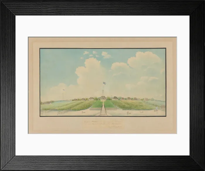 Framed Print : View Mariana's Oord, taken from the Dome House...Pontianak, 1800-1900. Creator: J.E. Ljung Framed Print : View Mariana's Oord, taken from the Dome House...Pontianak, 1800-1900. Creator: J.E. Ljung