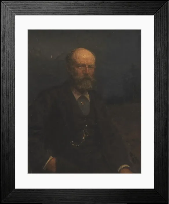 Framed Print : Self-Portrait, 1902. Creator: Viggo Johansen Framed Print : Self-Portrait, 1902. Creator: Viggo Johansen