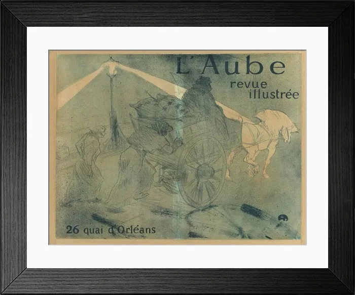 Framed Print : L'Aube, 1896. Creator: Toulouse-Lautrec, Henri, de (1864-1901) Framed Print : L'Aube, 1896. Creator: Toulouse-Lautrec, Henri, de (1864-1901)