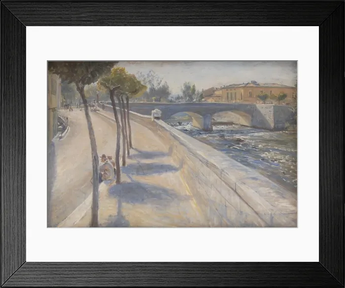 Framed Print : The River Liri, Italy, 1902. Creator: Theodor Esbern Philipsen Framed Print : The River Liri, Italy, 1902. Creator: Theodor Esbern Philipsen