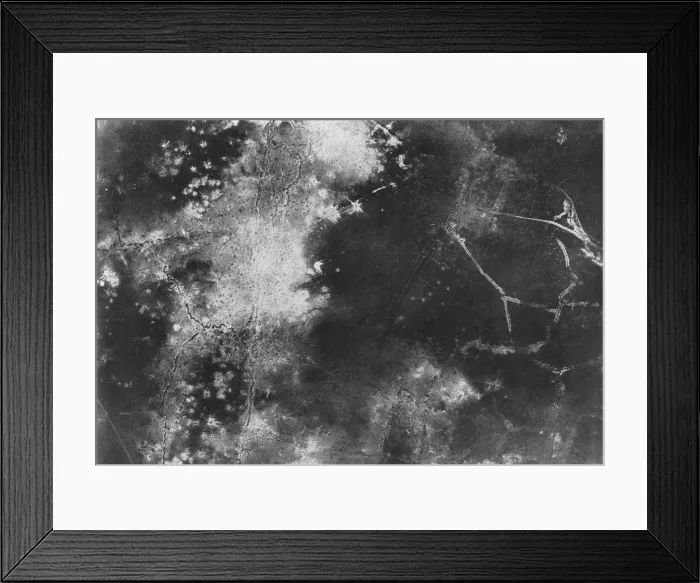 Framed Print : La preparation de l'offensive de la Somme; destruction des tranchees ennemies, 3.Photo... 1916. Creator: Unknown Framed Print : La preparation de l'offensive de la Somme; destruction des tranchees ennemies, 3.Photo... 1916. Creator: Unknown
