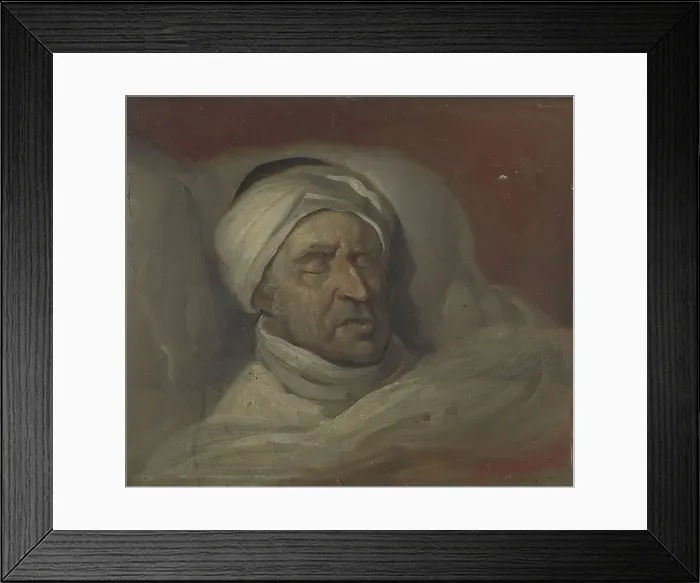 Framed Print : Mr. Willem Bilderdijk after his death, 1831. Creator: Gerrit Jan Michaelis Framed Print : Mr. Willem Bilderdijk after his death, 1831. Creator: Gerrit Jan Michaelis