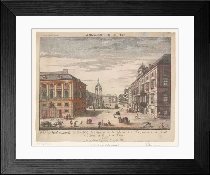 Framed Print : View of the Hohe Markt in Vienna, 1755-1779. Creator: Johann Sigrist Framed Print : View of the Hohe Markt in Vienna, 1755-1779. Creator: Johann Sigrist