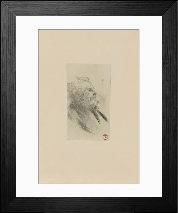 Framed Print : Charles Maurin (1856-1914). Creator: Toulouse-Lautrec, Henri, de (1864-1901) Framed Print : Charles Maurin (1856-1914). Creator: Toulouse-Lautrec, Henri, de (1864-1901)