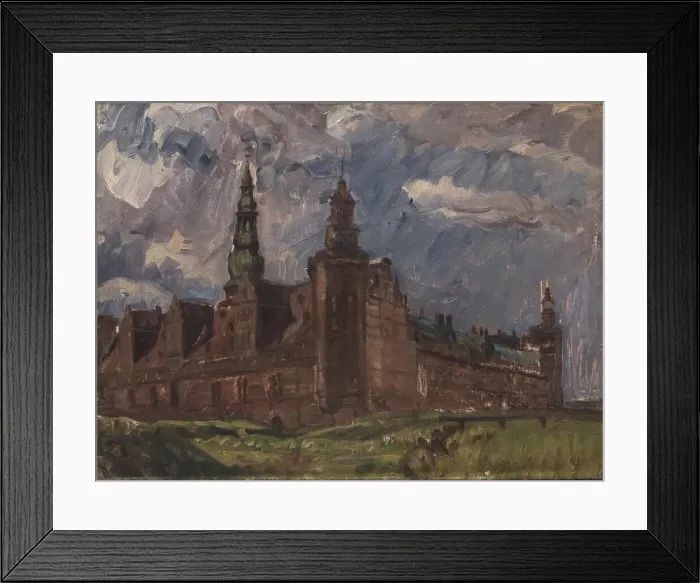 Framed Print : Kronborg seen from the southeast, 1904. Creator: Albert Gottschalk Framed Print : Kronborg seen from the southeast, 1904. Creator: Albert Gottschalk