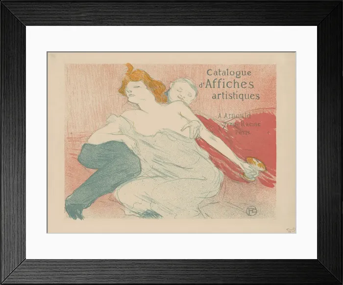 Framed Print : Débauche, 1896. Creator: Toulouse-Lautrec, Henri, de (1864-1901) Framed Print : Débauche, 1896. Creator: Toulouse-Lautrec, Henri, de (1864-1901)