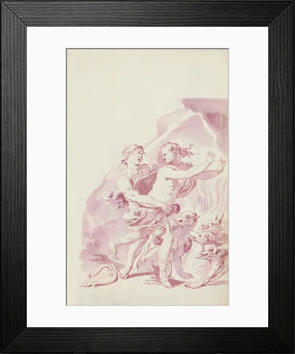Framed Print : Orpheus and Eurydice, c.1701. Creator: Jacob Toorenvliet Framed Print : Orpheus and Eurydice, c.1701. Creator: Jacob Toorenvliet