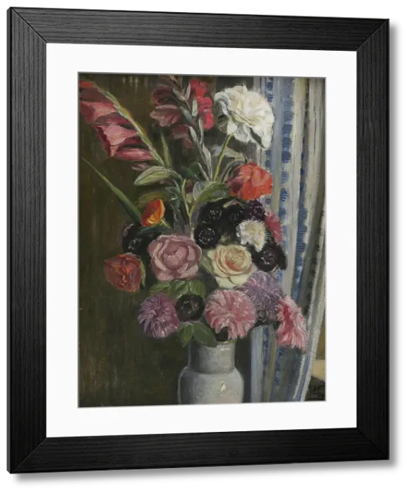 Framed Print : Flower picture, 1906. Creator: Poul S. Christiansen Framed Print : Flower picture, 1906. Creator: Poul S. Christiansen