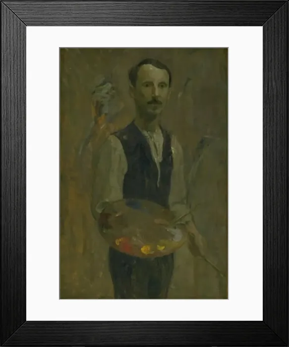 Framed Print : Self-Portrait, 1908. Creator: Karl Isakson Framed Print : Self-Portrait, 1908. Creator: Karl Isakson