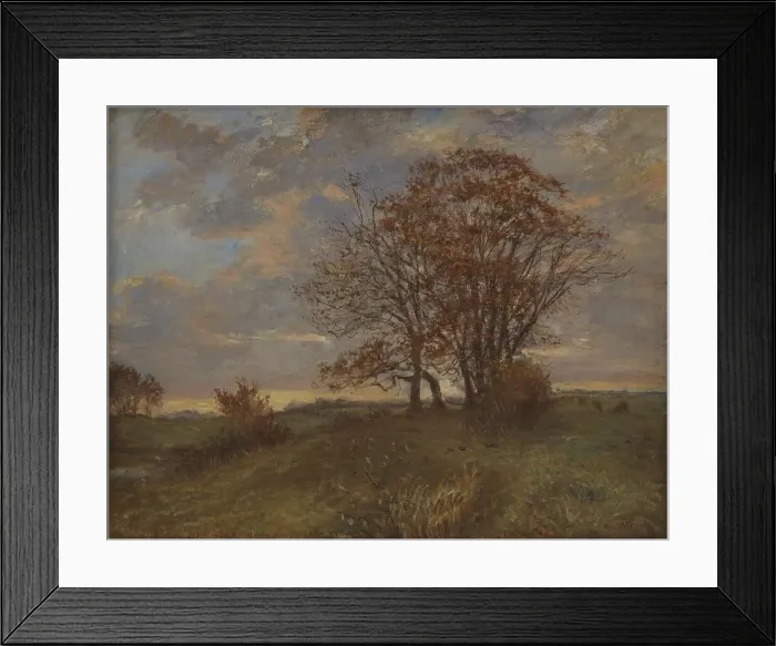Framed Print : A Landscape near Borup, Zealand. Evening, 1908. Creator: Theodor Esbern Philipsen Framed Print : A Landscape near Borup, Zealand. Evening, 1908. Creator: Theodor Esbern Philipsen