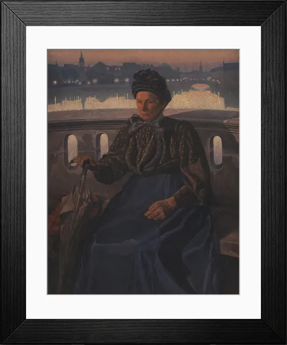 Framed Print : The Artist's Mother, 1908. Creator: Edvard Weie Framed Print : The Artist's Mother, 1908. Creator: Edvard Weie