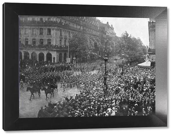 Le 14 juillet 1916 a Paris: L'armee et la Foule, Place de l'Opera, 1916. Creator: Jean Clair-Guyot