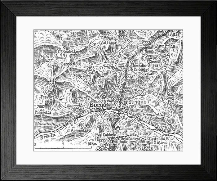 Framed Print : Le front italien; sur la Brenta au 4 juillet, 1916. Creator: Unknown Framed Print : Le front italien; sur la Brenta au 4 juillet, 1916. Creator: Unknown