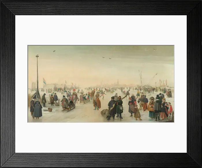 Framed Print : Enjoying the Ice near a Town, c.1620. Creator: Hendrick Avercamp Framed Print : Enjoying the Ice near a Town, c.1620. Creator: Hendrick Avercamp