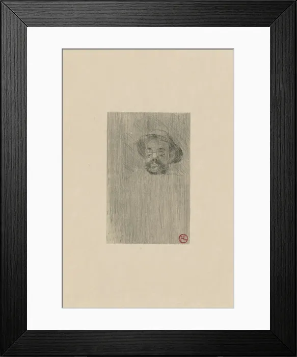 Framed Print : Henry Somm (1844-1907). Creator: Toulouse-Lautrec, Henri, de (1864-1901) Framed Print : Henry Somm (1844-1907). Creator: Toulouse-Lautrec, Henri, de (1864-1901)