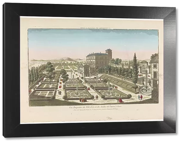View of the Giardini Vaticani in Vatican City, 1735-1805. Creator: Unknown