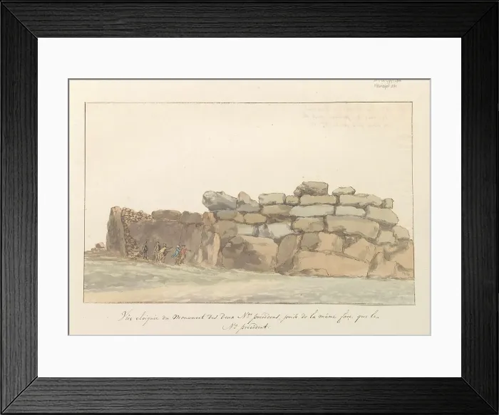 Framed Print : Monument of Phoenicians or Carthagenians on the island of Gozo, 1778. Creator: Louis Ducros