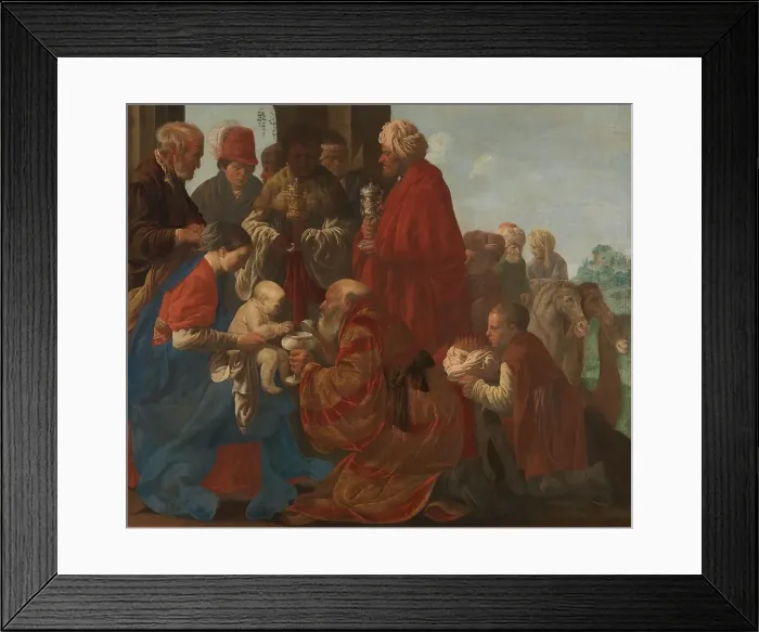 Framed Print : The Adoration of the Kings, 1619. Creator: Hendrick ter Brugghen Framed Print : The Adoration of the Kings, 1619. Creator: Hendrick ter Brugghen