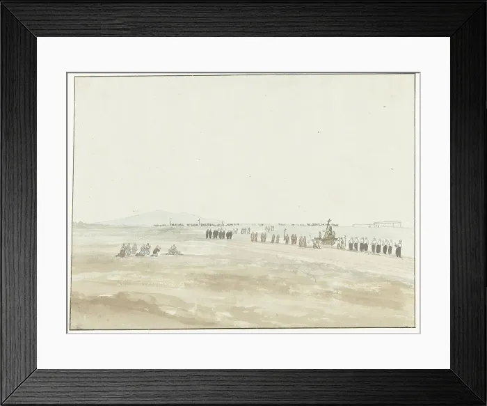 Framed Print : Procession in the vicinity of Cerignola, 1778. Creator: Louis Ducros Framed Print : Procession in the vicinity of Cerignola, 1778. Creator: Louis Ducros