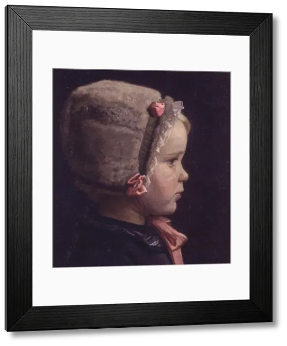 Framed Print : The artist's daughter as a little girl, 1912. Creator: Einar Hein Framed Print : The artist's daughter as a little girl, 1912. Creator: Einar Hein