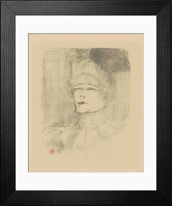 Framed Print : Jeanne Granier (1852-1939), c. 1898. Creator: Toulouse-Lautrec, Henri, de (1864-1901) Framed Print : Jeanne Granier (1852-1939), c. 1898. Creator: Toulouse-Lautrec, Henri, de (1864-1901)