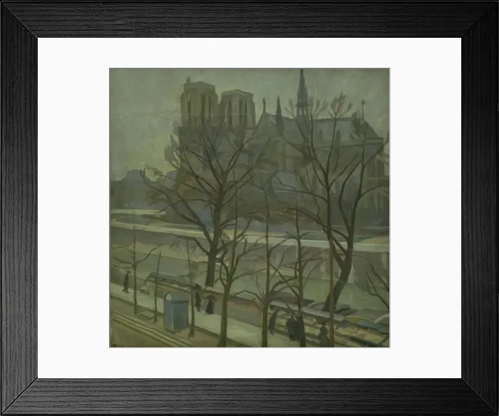 Framed Print : From Quai de la Tournelle, Paris, 1912. Creator: Edvard Weie Framed Print : From Quai de la Tournelle, Paris, 1912. Creator: Edvard Weie