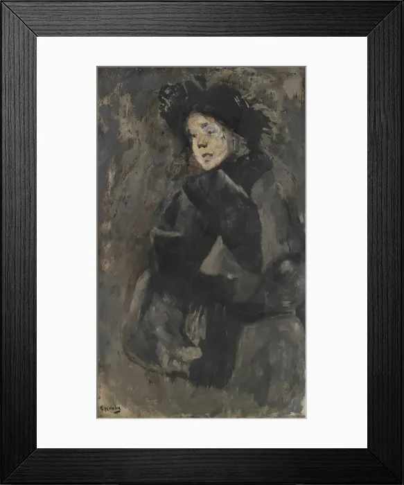 Framed Print : Sigrun, 1913. Creator: Christian Krohg Framed Print : Sigrun, 1913. Creator: Christian Krohg