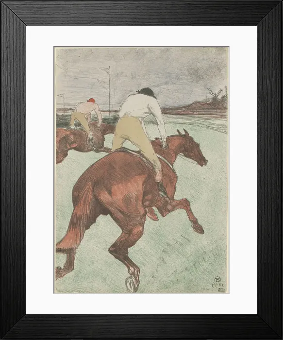 Framed Print : Le Jockey, 1899. Creator: Toulouse-Lautrec, Henri, de (1864-1901) Framed Print : Le Jockey, 1899. Creator: Toulouse-Lautrec, Henri, de (1864-1901)