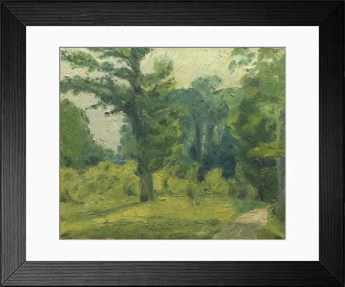 Framed Print : At the Edge of the Wood;A Glade in a Wood Near Soro, 1915. Creator: Harald Giersing Framed Print : At the Edge of the Wood;A Glade in a Wood Near Soro, 1915. Creator: Harald Giersing