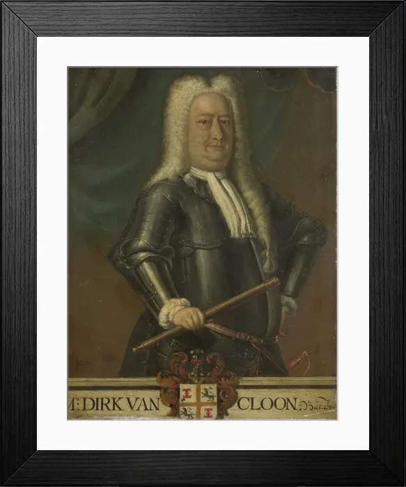 Framed Print : Portrait of Dirk van Cloon, Governor-General of the Dutch East Indies, 1750-1799. Creator: Unknown Framed Print : Portrait of Dirk van Cloon, Governor-General of the Dutch East Indies, 1750-1799. Creator: Unknown