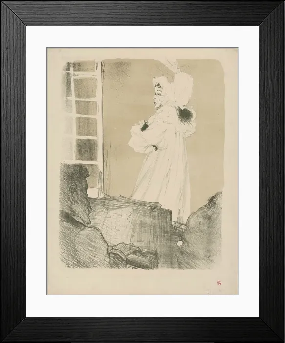 Framed Print : Miss May Belfort (May Belfort à l'orchestra), 1896. Creator: Toulouse-Lautrec, Henri, de (1864-1901) Framed Print : Miss May Belfort (May Belfort à l'orchestra), 1896. Creator: Toulouse-Lautrec, Henri, de (1864-1901)