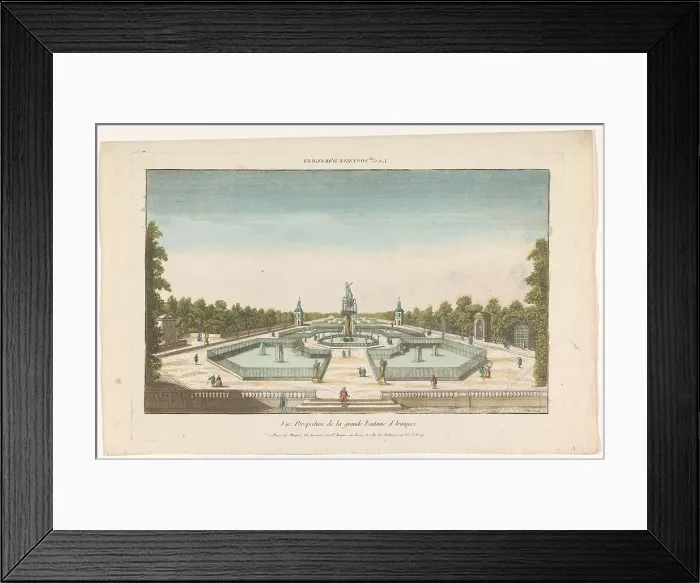 Framed Print : View of the fountain in a garden in Aranjuez, 1735-1805. Creator: Unknown Framed Print : View of the fountain in a garden in Aranjuez, 1735-1805. Creator: Unknown
