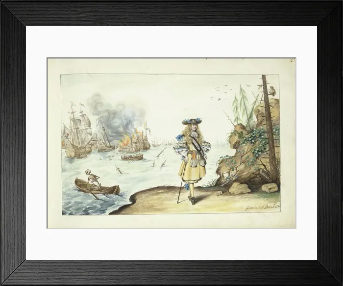 Framed Print : Moses on the coast near Harwich, in or after 1667-in or before c.1687. Creator: Gesina ter Borch Framed Print : Moses on the coast near Harwich, in or after 1667-in or before c.1687. Creator: Gesina ter Borch