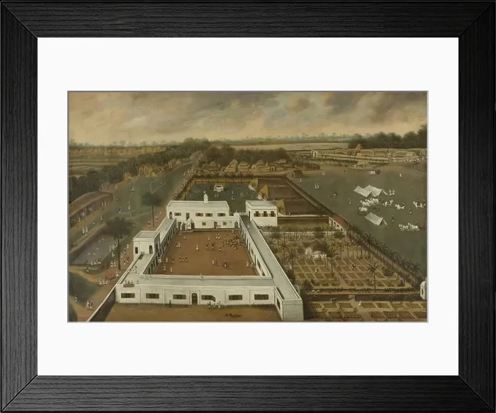 Framed Print : Dutch Plantation in Bengal, 1665. Creator: Hendrik van Schuylenburgh Framed Print : Dutch Plantation in Bengal, 1665. Creator: Hendrik van Schuylenburgh